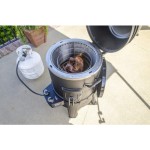 Char-Broil The Big Easy - Perokok, Pemanggang dan Pemanggang dengan teknologi TRU-Infrared, Lapisan Hitam.